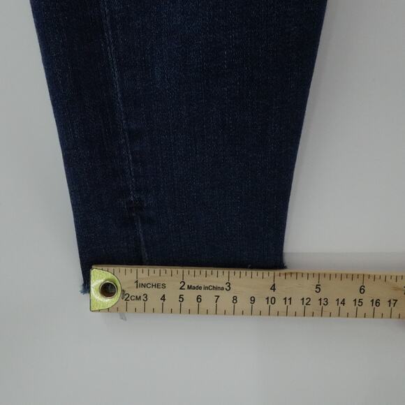 AG‎ Adriano Goldschmied Jeans 30R Blue High Rise Farrah Skinny Ankle Raw Hem - Picture 8 of 14